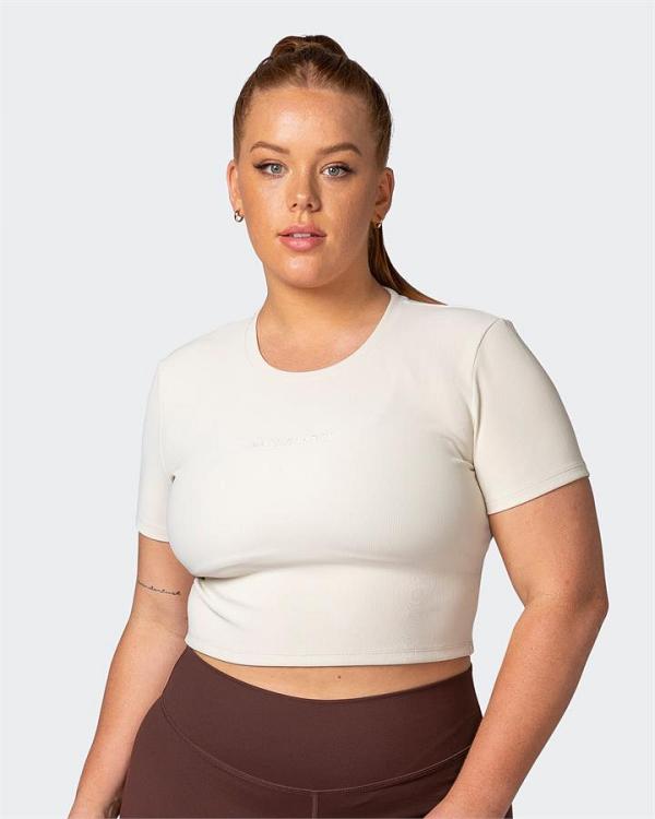 Off Duty Rib Cropped Tee