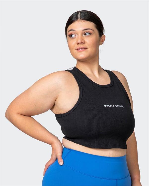 Stabilise Rib Cropped Tank