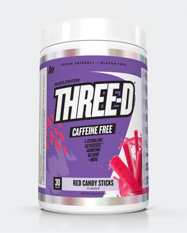 THREE D Pre Workout Pump Caffeine Free