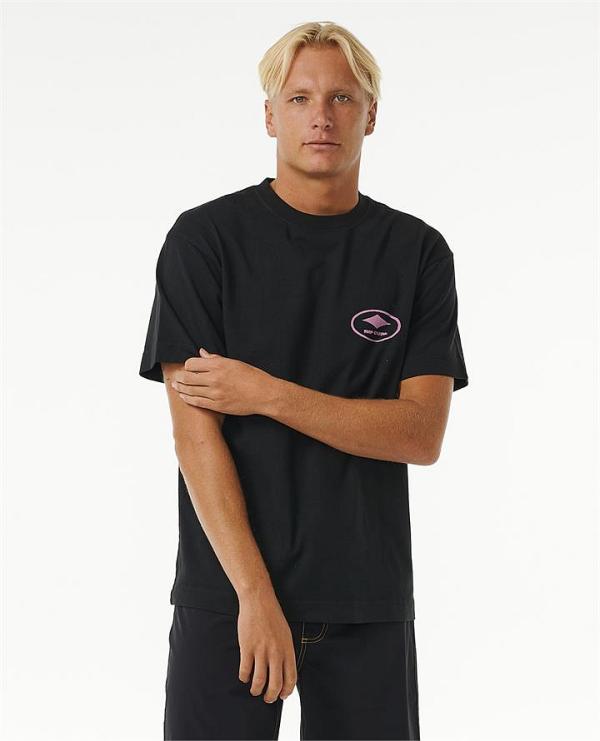 Quality Surf Products Oval Tee. Black