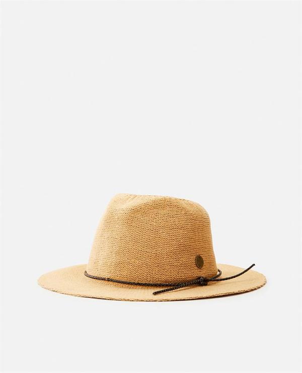 Spice Temple Knit Panama Hat. Sand