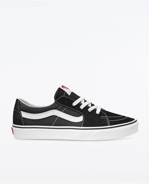 Vans Sk8 Low Black White Shoe. Size