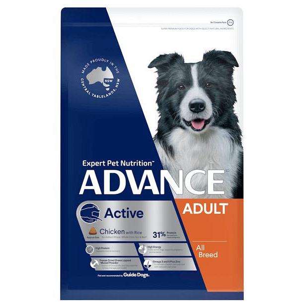 Advance Adult Active Dry Dog Food Chicken 17kg