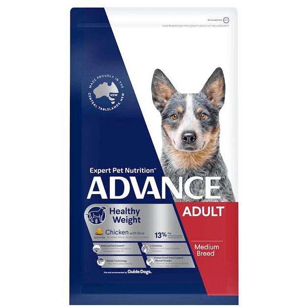 Advance Adult All Breed Weight Control Dry Dog Food Chicken 17kg