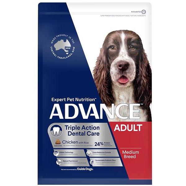 Advance Adult Dental All Breed Dry Dog Food Chicken 26kg