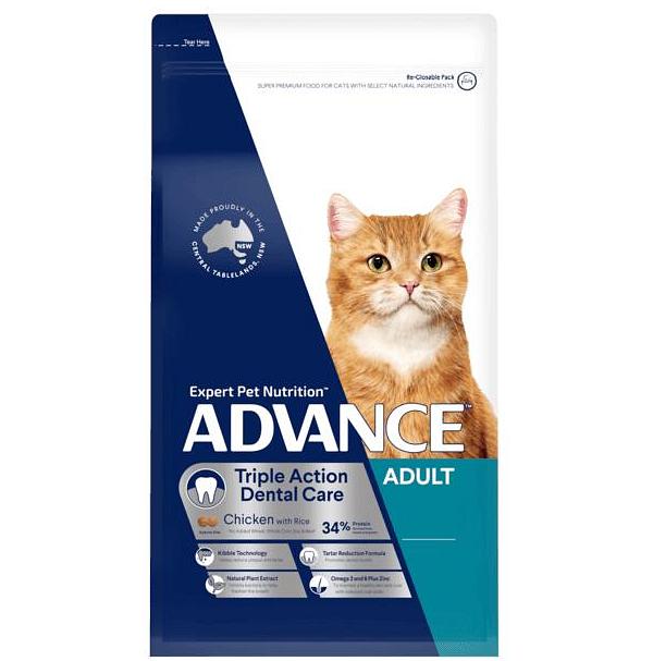 Advance Adult Dental Oral Dry Cat Food Chicken 4kg