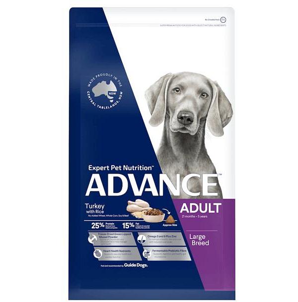 Advance Adult Large Breed Dry Dog Food Turkey 15kg