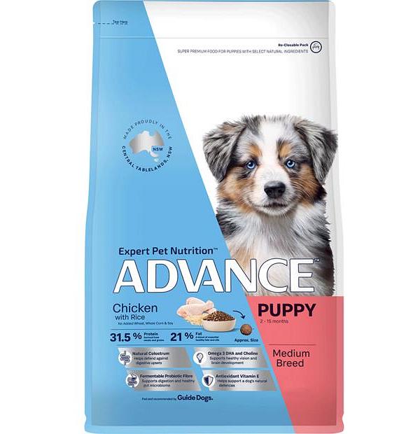 Advance Puppy Growth All Breed Dry Dog Food Chicken 3kg