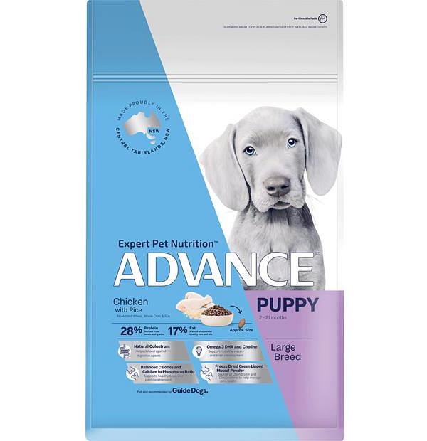 Advance Puppy Growth Large Breed Dry Dog Food Chicken 3kg