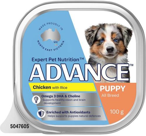 Advance Puppy Single Serve Wet Dog Food Chicken With Rice 12 X 100g