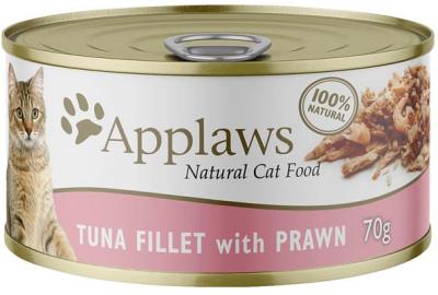 Applaws Wet Cat Food Tuna Prawn Tin 24 X 70g
