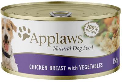 Applaws Wet Dog Food Chicken Vegetable Tin 16 X 156g