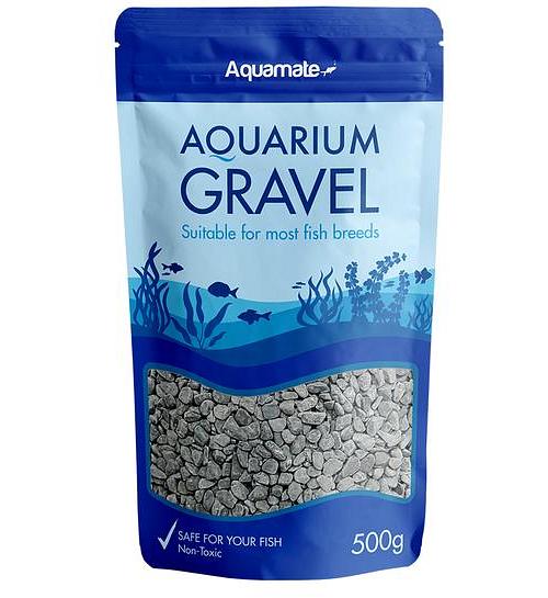 Aquamate Natural Gravel Dark Black 2kg