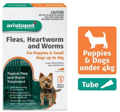 Aristopet Spot Treatment For Up To 4 Kg Puppy And Small Dog 6pk