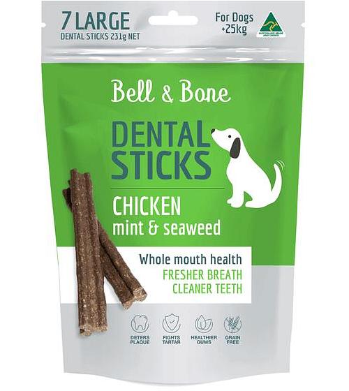 Bell And Bone Chicken Mint And Seaweed Dental Dog Treats