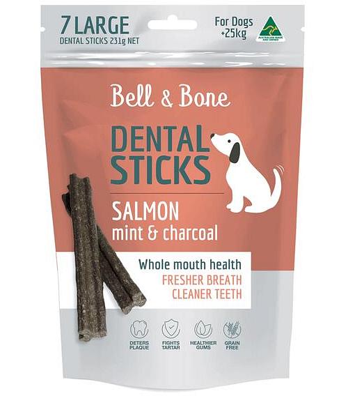Bell And Bone Salmon Mint And Charcoal Dental Dog Treats