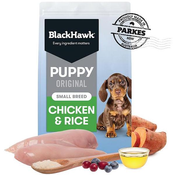 Black Hawk Dry Dog Food Puppy Small Breed Original Chicken And Rice 10kg