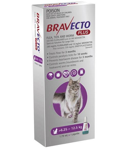 Bravecto Plus For Large Cats Protection 1 Pack