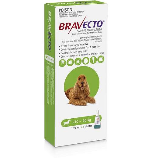 Bravecto Spot On For Dogs Green Protection 2 Pack