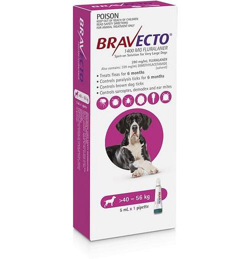Bravecto Spot On For Dogs Pink Protection 2 Pack