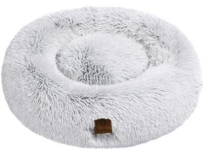 Charlies Pet Faux Fur Fluffy Calming Pet Bed Nest Artic White Chinchilla