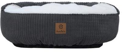 Charlies Pet Hooded Dog Nest Charcoal