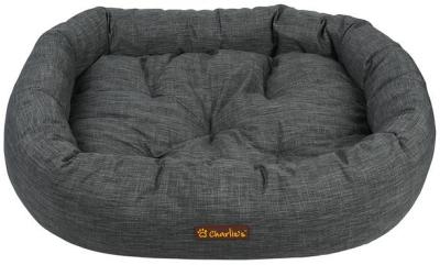 Charlies Pet The Great Dane Bed With Bolster Round Grey Each