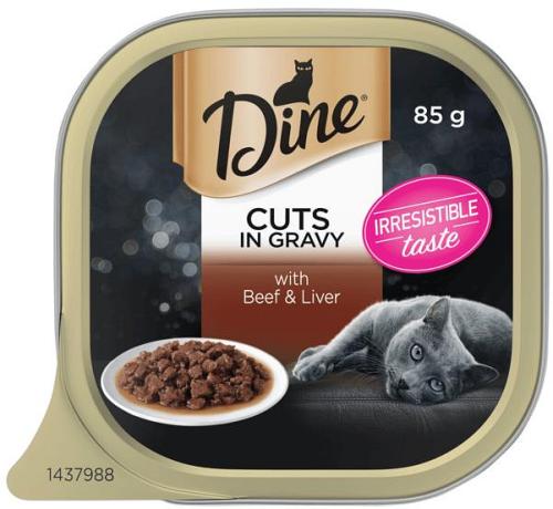 Dine Classic Collection Cuts In Gravy With Beef And Liver Wet Cat Food Tray 14 X 85g