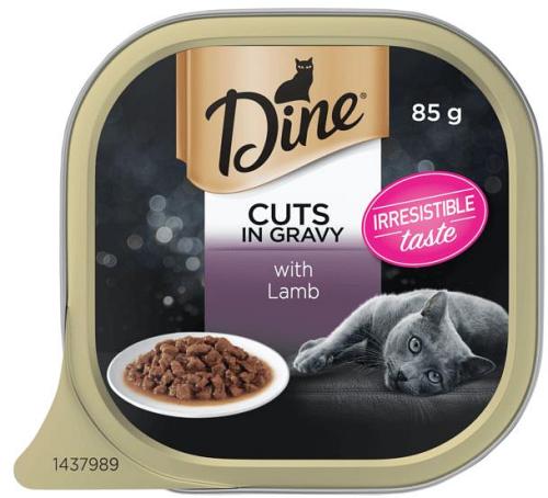 Dine Classic Collection Cuts In Gravy With Lamb Wet Cat Food Tray 42 X 85g