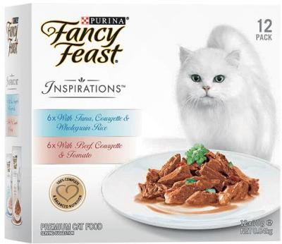 Fancy Feast Inspirations Tuna Beef Variety Pack 12 X 70g