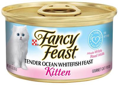 Fancy Feast Kitten Ocean Whitefish Wet Cat Food 24 X 85g