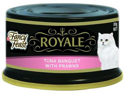 Fancy Feast Royale Tuna Banquet With Prawns 24 X 85g
