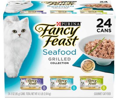 Fancy Feast Variety Pack Seafood Grilled Wet Cat Food 48 X 85g