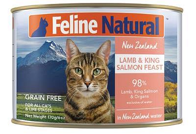 Feline Natural Cat Lamb And Salmon Can 12 X 170g