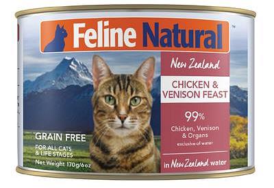 Feline Natural Chicken Venison Canned 12 X 170g