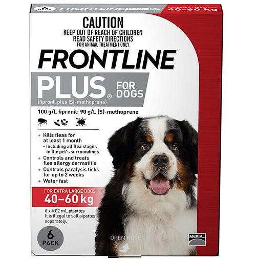 Frontline Plus Extra Large Dog Red 6 Pack