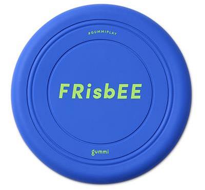 Gummi Silicone Frisbee Dog Toy Blue