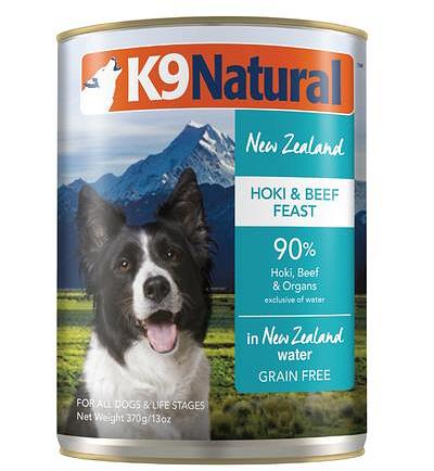 K9 Natural Hoki And Beef Grain Free Canned Dog Food 12 X 170g