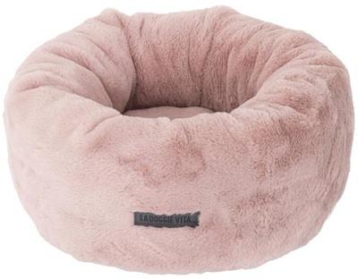 La Doggie Vita Bed Plush Donut Dusty Pink