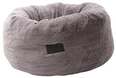 La Doggie Vita Bed Plush Donut Grey