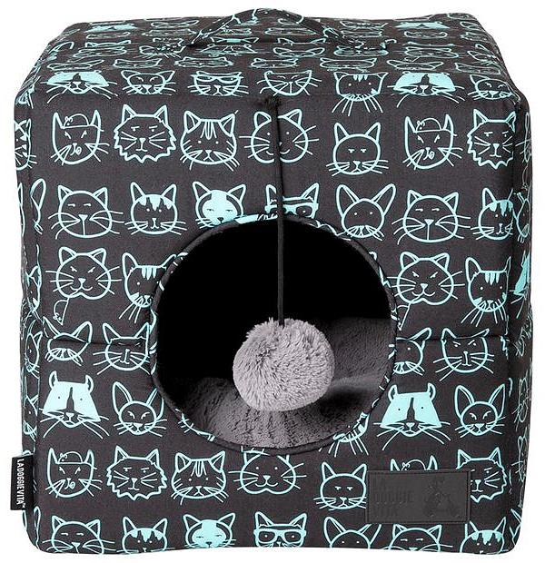 La Doggie Vita Cat Cube Kitty Club Black Each