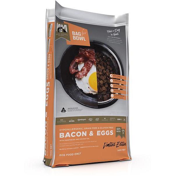 Meals For Mutts Dry Dog Food Adult Bacon And Eggs 14kg