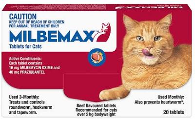 Milbemax All Wormer For Cats 20 Tablets