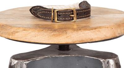 Mog And Bone Leather And Brass Rope Collar Natural