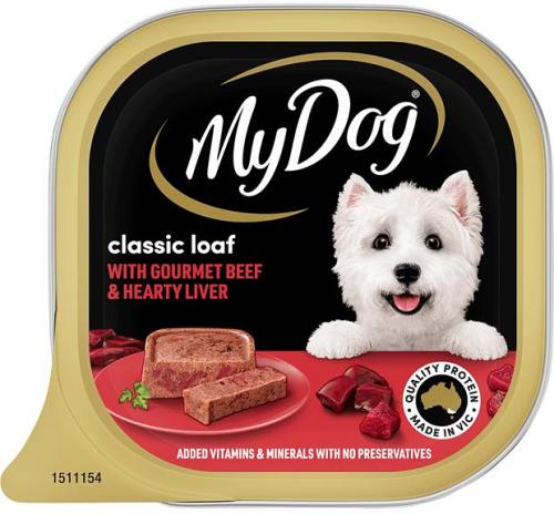 My Dog Beef And Liver Trays Wet Dog Food 36 X 100g