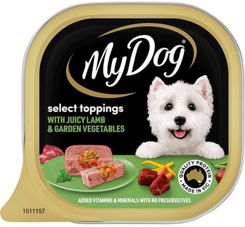 My Dog Lamb Topped With Spring Vegetables Trays Wet Dog Food 12 X 100g