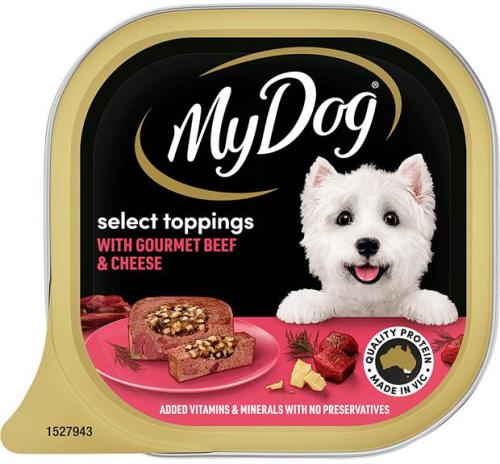 My Dog Wet Dog Food Gourmet Beef With Cheese 12 X 100g