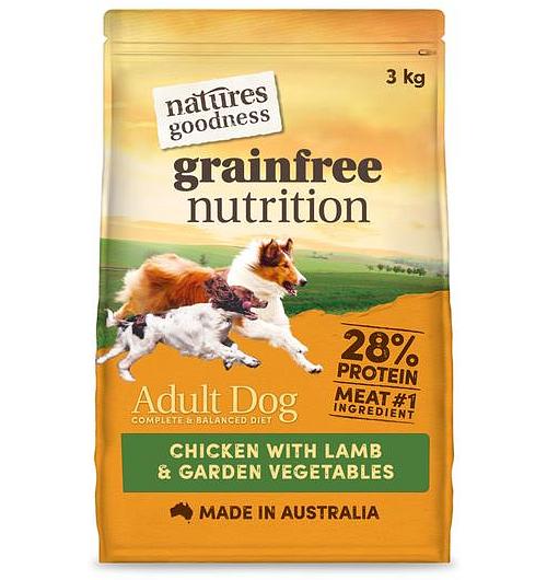 Natures Goodness Dry Dog Food Adult Chicken Lamb And Veg 14kg