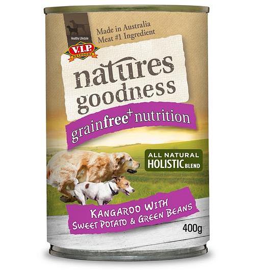 Natures Goodness Wet Dog Food Adult Kangaroo Potato And Beans 12 X 400g