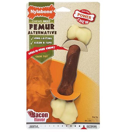 Nylabone Power Chew Femur Bone Alternative Bacon